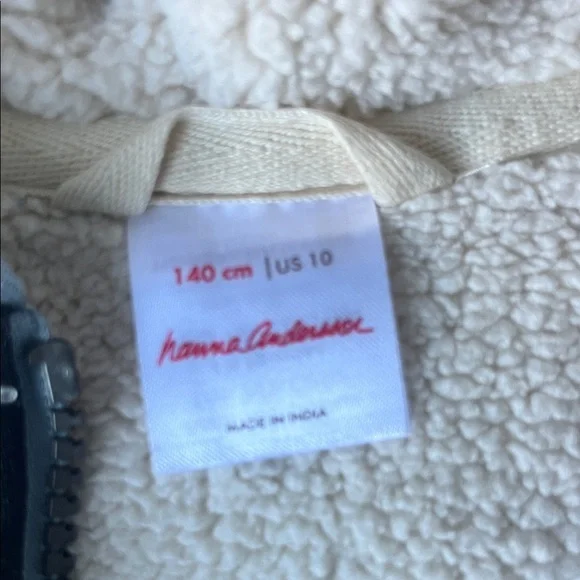 NEW** Hanna Andersson Lightning Bolts Cozy Sherpa Jacket - Picture 2 of 4